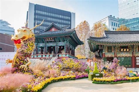  Die Jogyesa-Tempel! Ein spirituelles Juwel inmitten der pulsierenden Metropole Seoul.